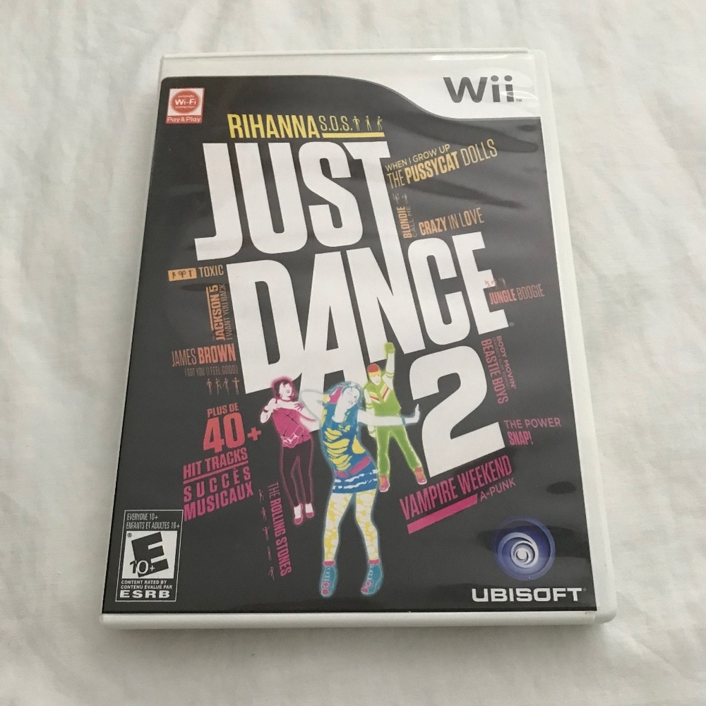 Nintendo Wii Just Dance 2 Disc Manual Included